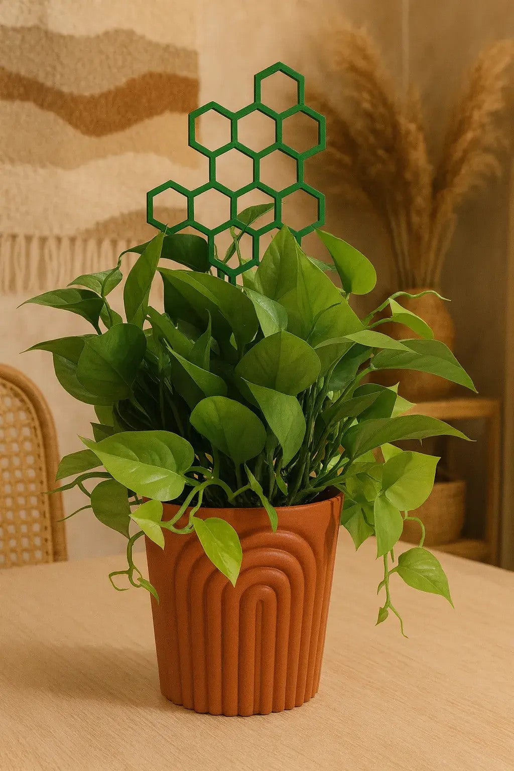 Ribbed Round Planter Pot