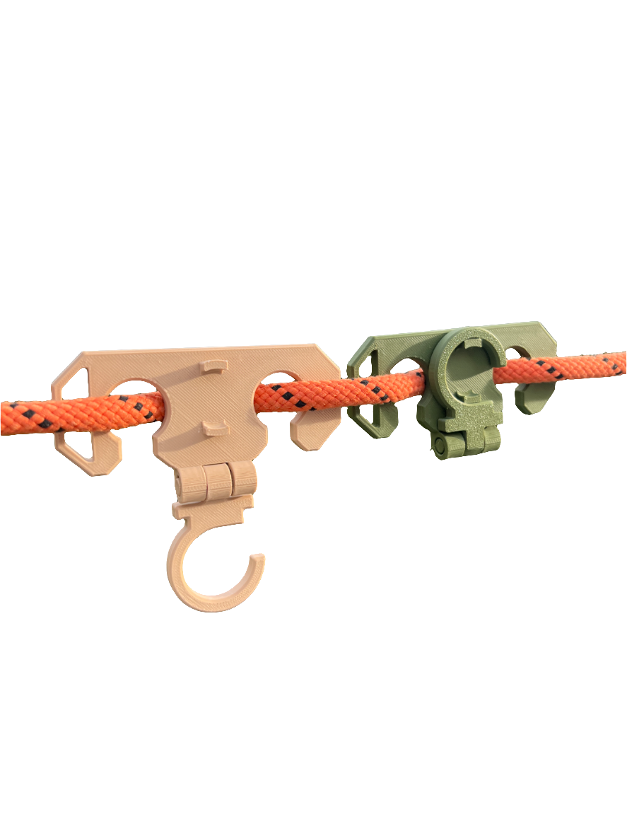 Foldable rope hook