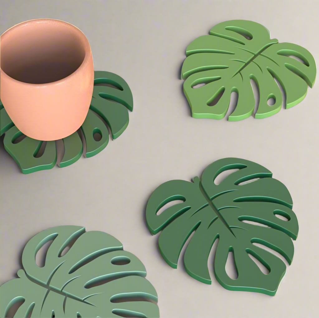 Leaf cup coasters for interior