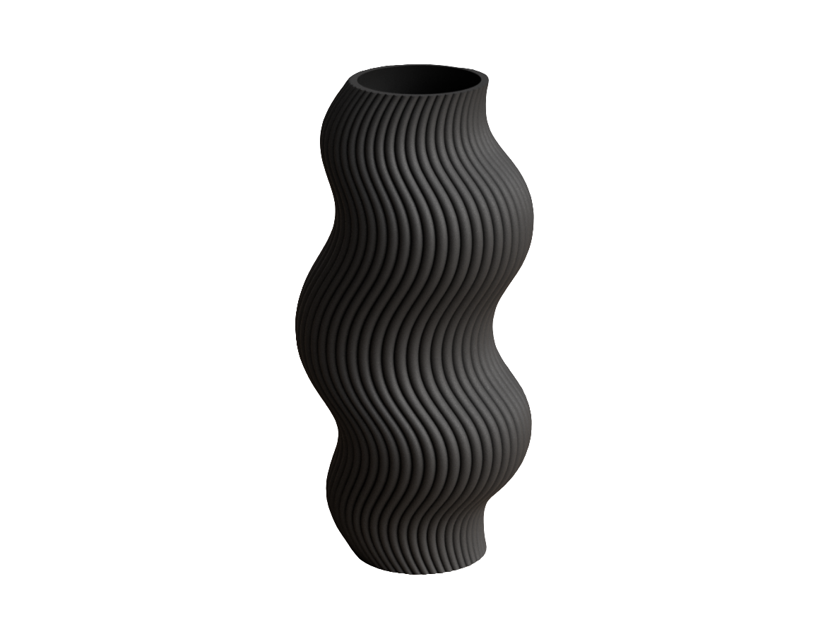 Modern wavy vase