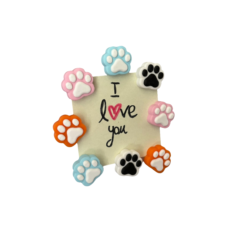 Paw fridge magnet