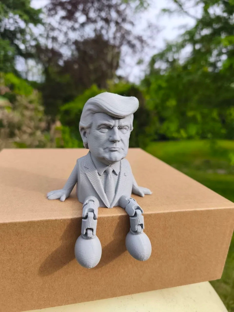 Trump Flexy Poseable Figurine angle – 3D Printed Fun Political Collectible by FOFUS Kerala