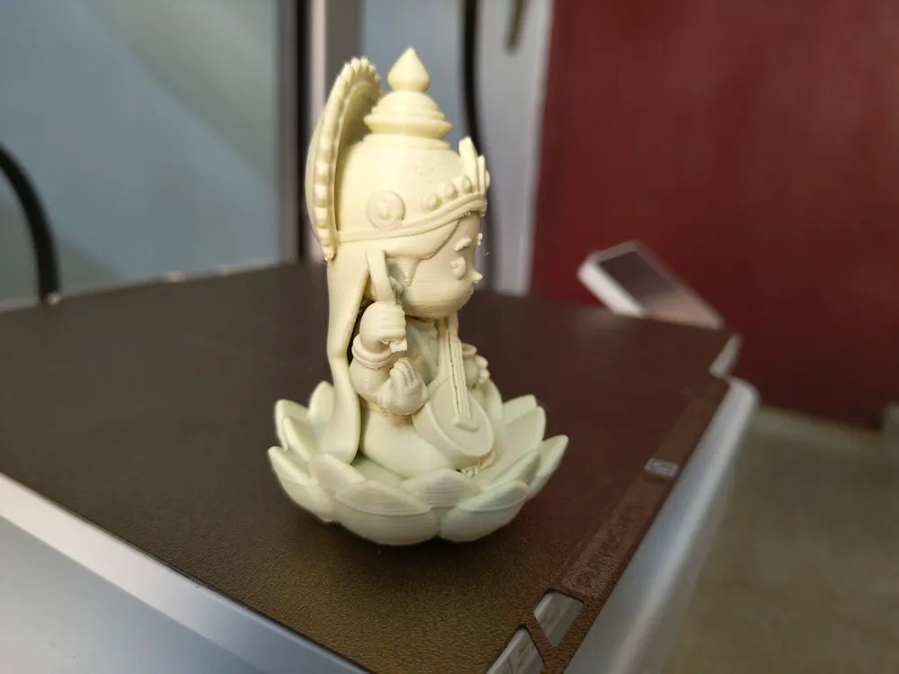 Maa Saraswati Symphony Sculpture detail – 3D Printed Vidyadayini Idol by 3D Divine FOFUS Kerala