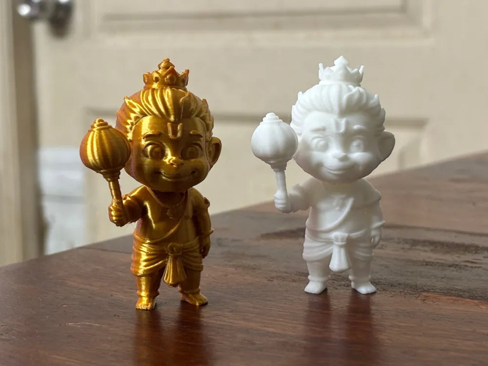 Bal Hanuman Sculpture side view – 3D Printed Warrior Idol for Pooja Room by FOFUS Kerala