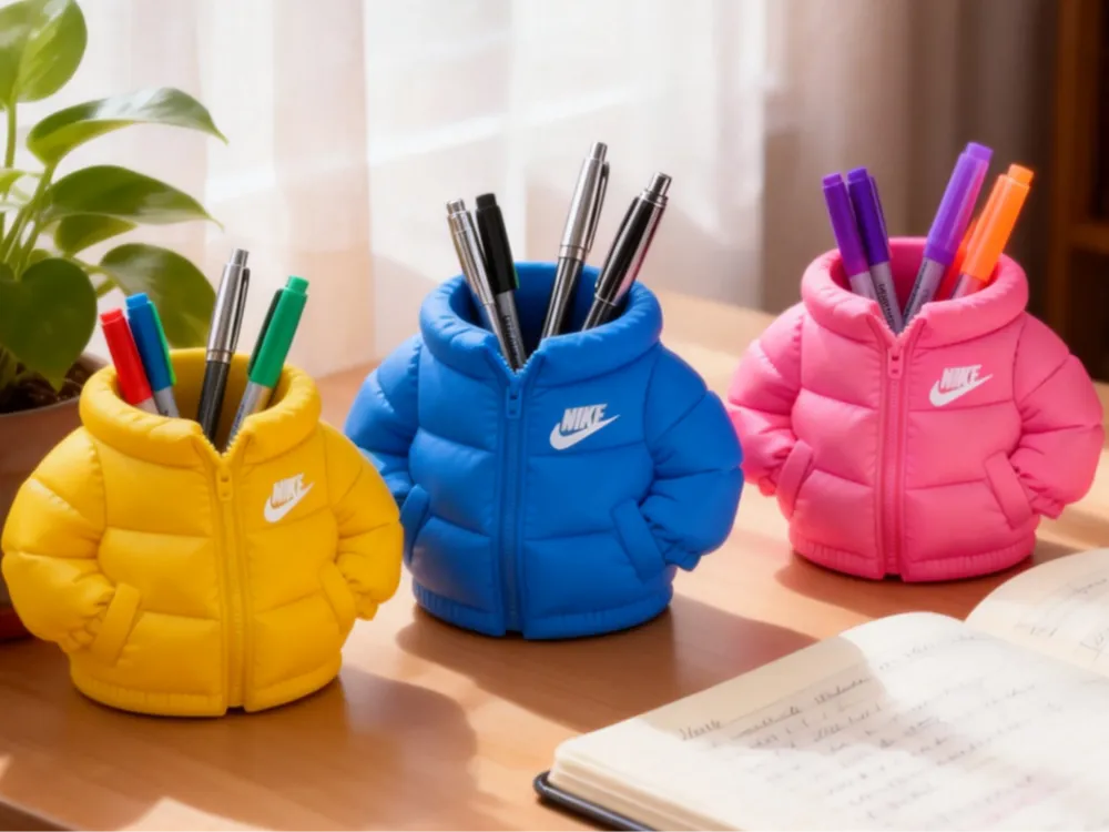 Puffer Jacket Pen Holder – 3D Printed Nike Streetwear Desk Organiser by FOFUS, Thrissur Kerala