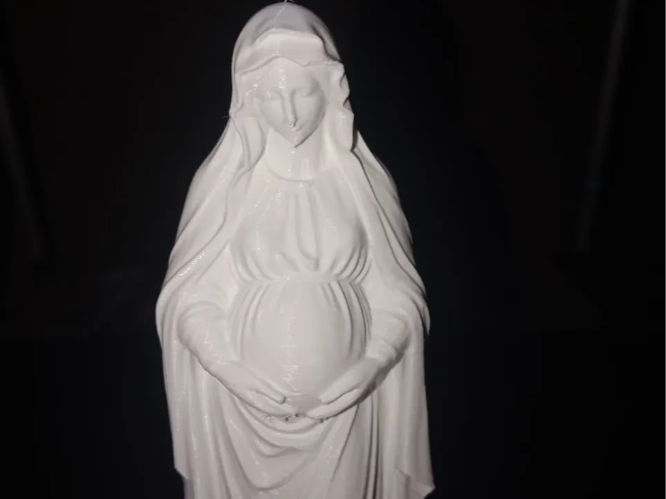 Pregnant Virgin Mary Sacred Sculpture – 3D Printed Religious Christian Decor | FOFUS, Thrissur Kerala