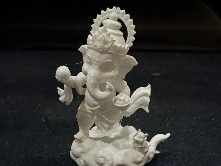 Running Lord Ganesha with Laddu – 3D Printed Joyful Dynamic Ganpati Idol by 3D Divine | FOFUS, Thrissur Kerala