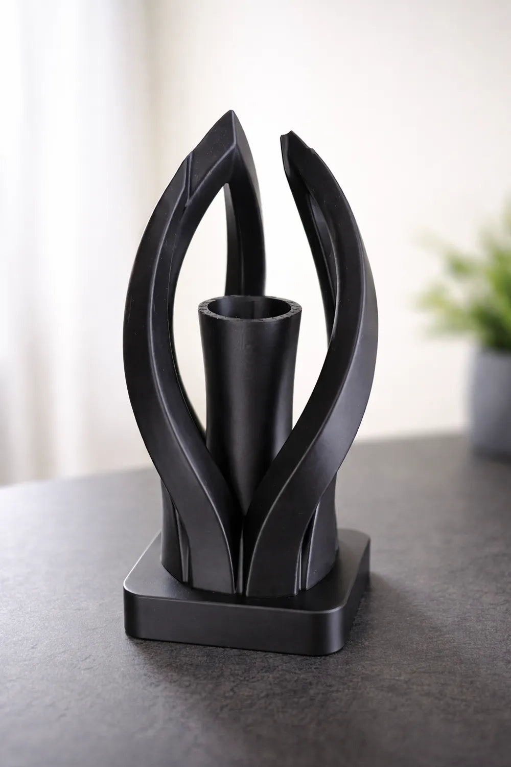 Minimalist Vase detail – 3D Printed Architectural Flower Holder by FOFUS Kerala