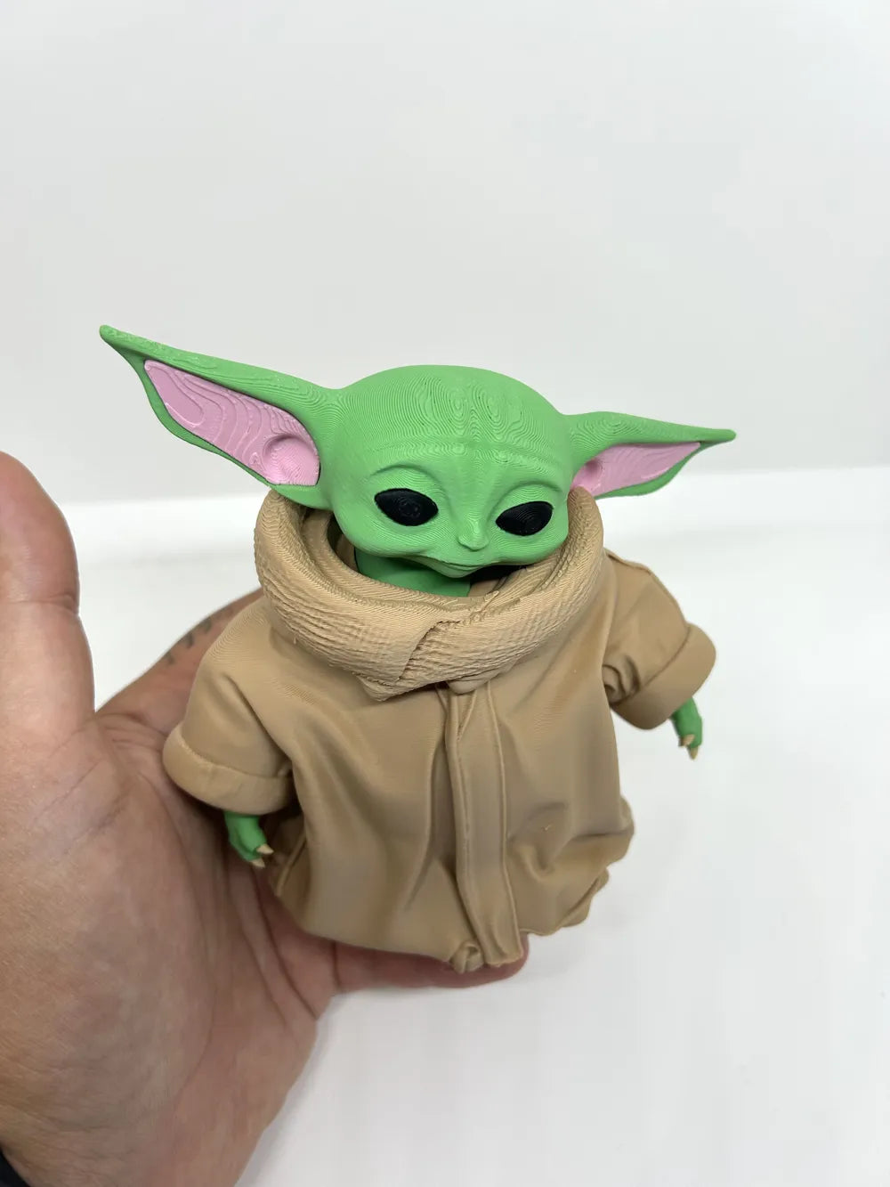 Grogu Baby Yoda Figurine angle – 3D Printed Star Wars Mandalorian Collectible by FOFUS Kerala