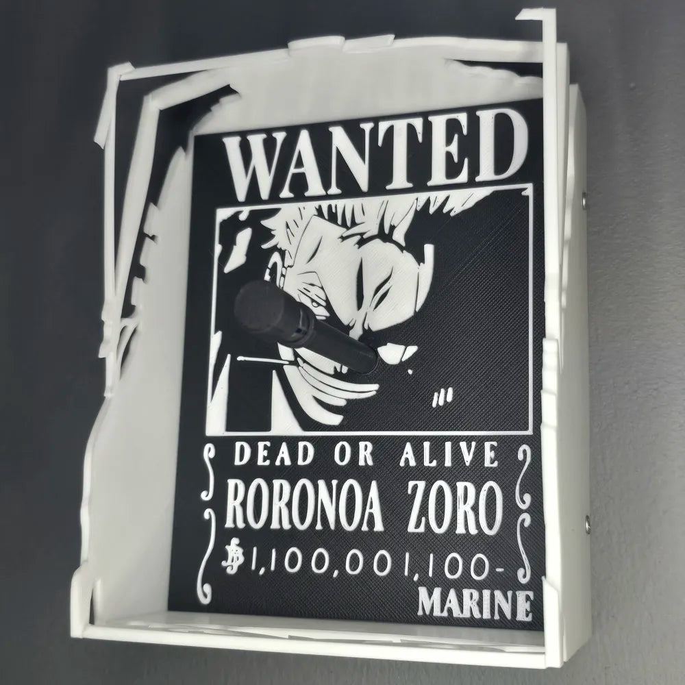 Roronoa Zoro Shadow Lamp detail – 3D Printed One Piece Anime Decor by MAYANS FOFUS Kerala