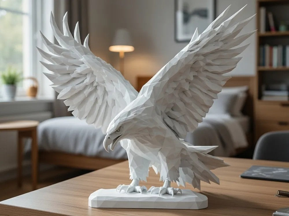 Geometric Eagle Sculpture