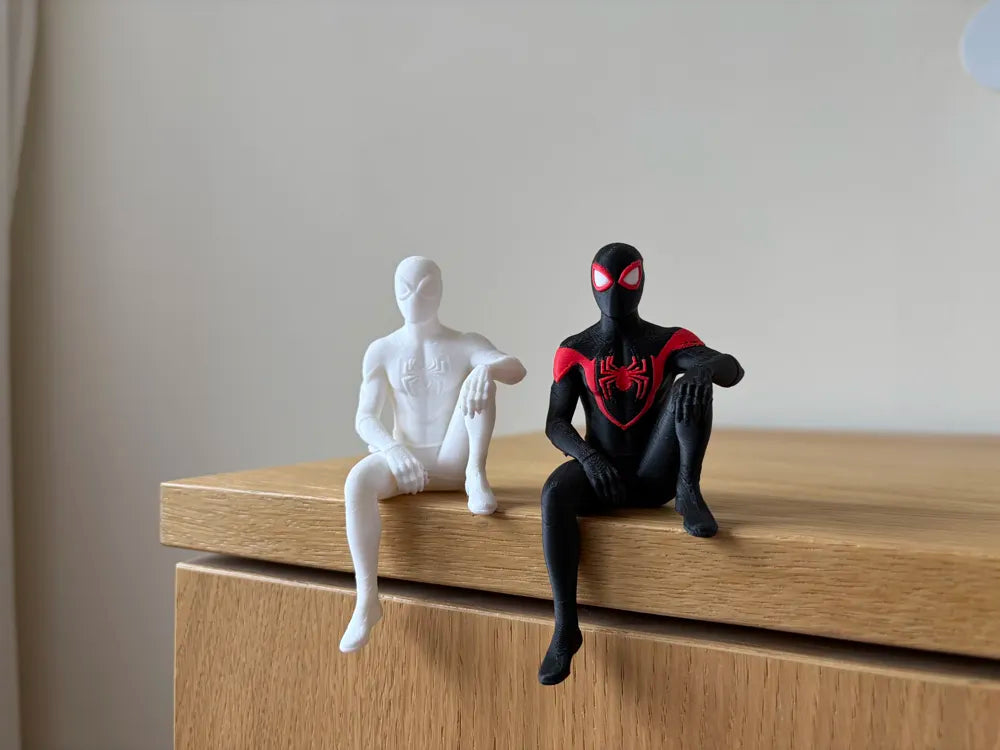 Miles Morales Spider-Man Shelf Sitter angle – 3D Printed Marvel Collectible by FOFUS Kerala