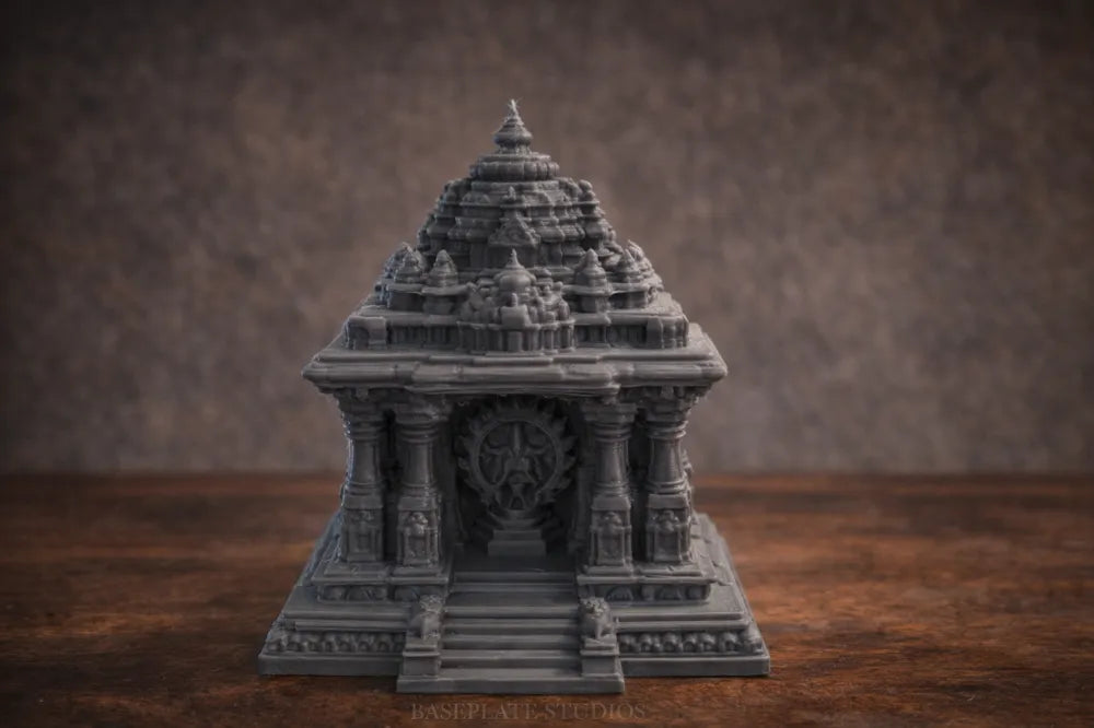 Nataraja Tabletop Mandir side – 3D Printed Shiva Cosmic Dance Temple by FOFUS Kerala