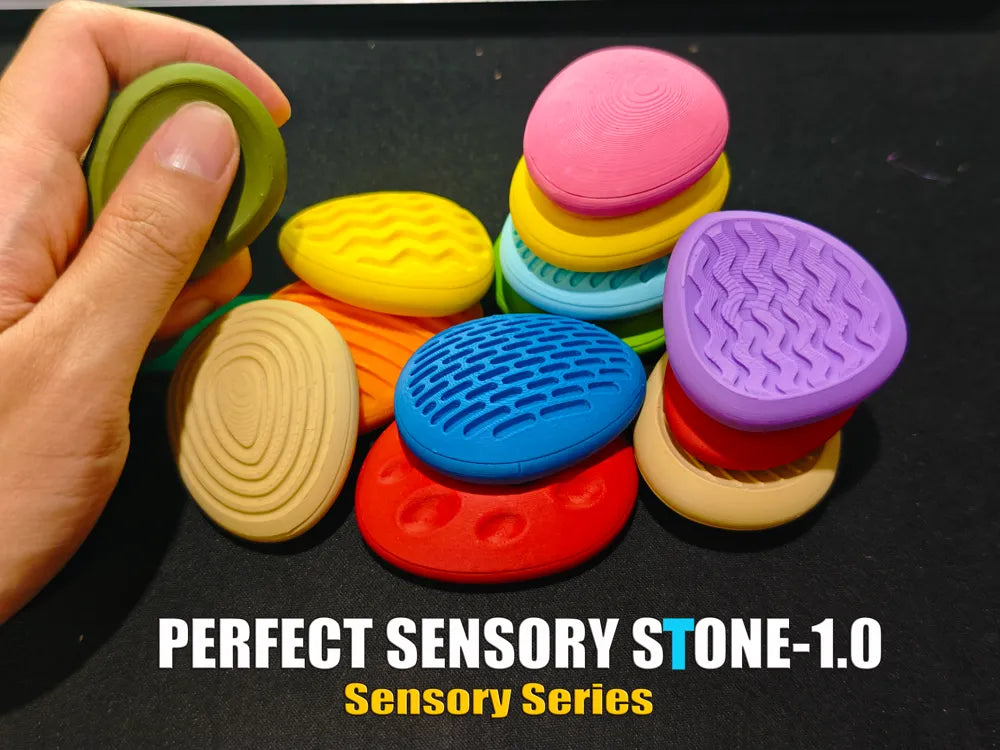 Perfect Sensory Stone – 3D Printed Anxiety Relief Fidget Pocket Toy by FOFUS, Thrissur Kerala