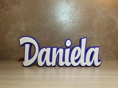 Script Font Italic Name Sign angle – 3D Printed Elegant Cursive by FOFUS Kerala