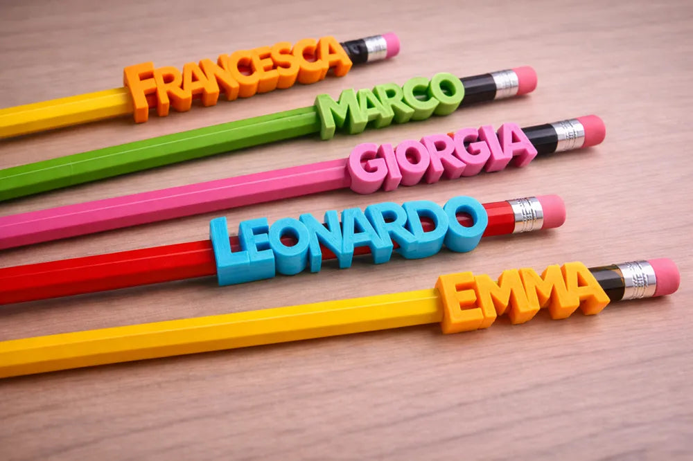 Parametric Pencil Name Tag – 3D Printed Custom Slide-On Label by MAYANS | FOFUS, Thrissur Kerala