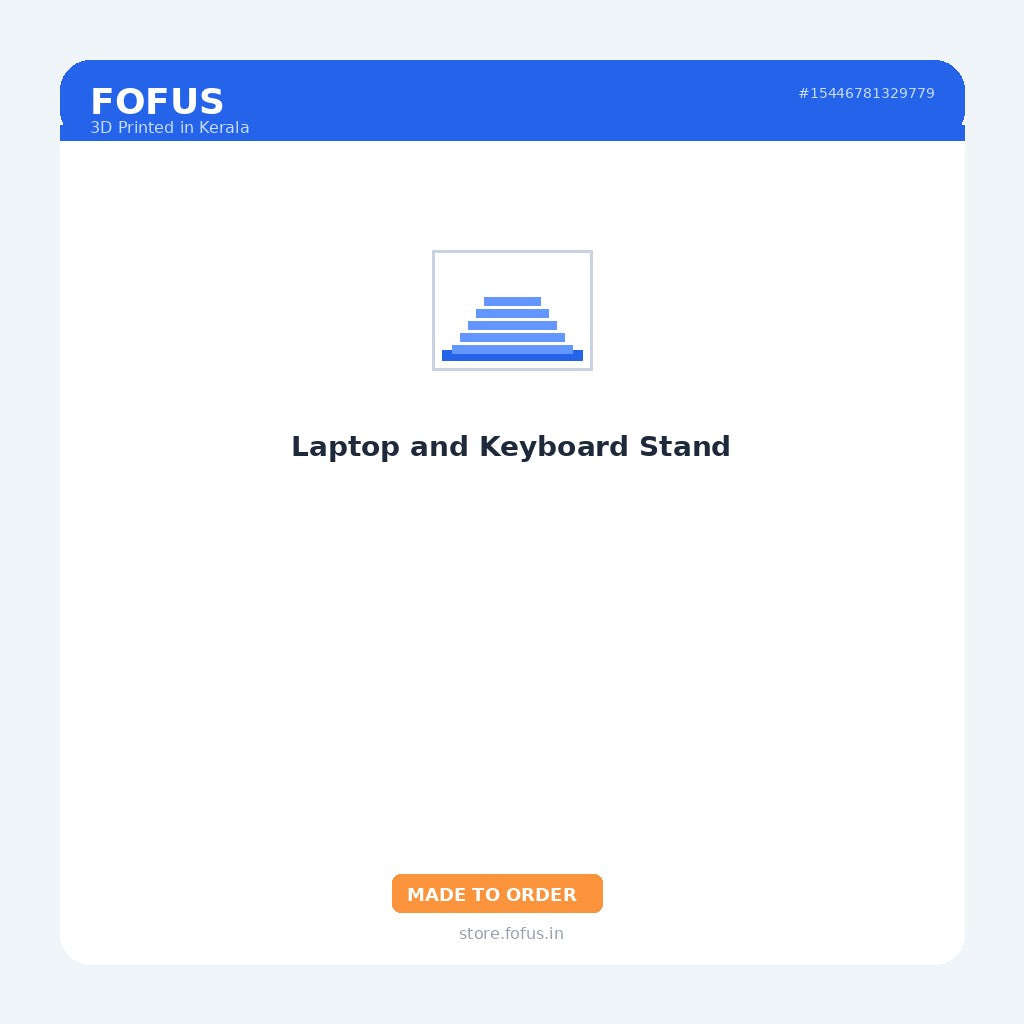Laptop and Keyboard Stand
