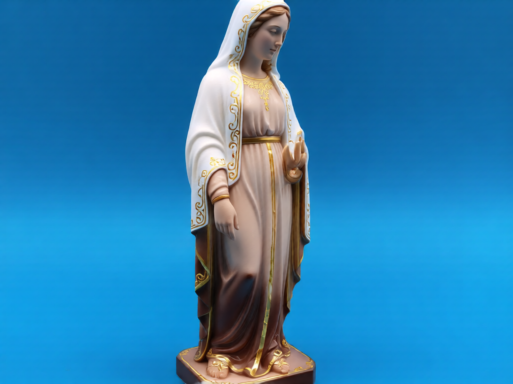 Sacred Serenity Virgin Mary Statue – 3D Printed Our Lady Idol by 3D Divine | FOFUS, Thrissur Kerala